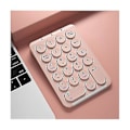 Miniatyrbilde 2 av 5: Trådløst numerisk tastatur Bluetooth Num Pad Runde tastehetter Numpad 22 taster Oppladbart numerisk tastatur