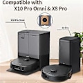 Miniatyrbild 2 av 5: 20-pack dammsugarpåsar för X10 Pro Omni & X8 Pro självtömmande station, 2,5L dammsugarrobot påsar ersättningsdammsugarpåsar