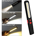 Pikkukuva 2 / 3: Ladattava LED-työvalo, kaksivärinen yhdistelmävalo 2-in-1-tarkastusvalo ja 3 W:n COB-LED-taskulamppu, jossa kaksoismagneetti autotalliin