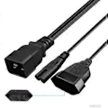 Pikkukuva 2 / 5: C20 Uros - EU4.0mm C7 Naaras Yhdistelmä Virtamuunnin Adapterikaapeli