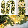 Miniatyrbilde 2 av 5: Julegirlander, Peis Trappe Dekorative Girlander Led Lys Ornament Julegirlander
