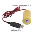 Miniatyrbild 5 av 5: LR20 D Batterieliminator USB Strömkabel Sladd 6V D Batterielimineringslinje