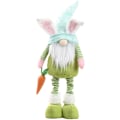 Miniatyrbillede 1 af 5: Påskehare Nisse Håndlavet Kanin Gulerod Plys Dukke Ornamenter Børn Påskefest Dekoration, Grønnere