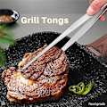 Miniatyrbild 5 av 5: 2st Set Rs Grilltång Rostfritt Stål Matklämma Bbq Kött Nöttång Bar Bartender