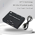 Miniatyrbilde 3 av 5: Displayport 1.4 Bial S Splitter 8k@60hz Bial Gjensidig Overføring Dp Splitter Konverter
