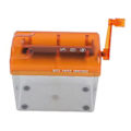 Miniatyrbillede 1 af 5: Orange Manuel Papir Makulator: Bærbar, Kompakt Håndsving Makulator til Hjem og Kontor