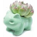 Miniatyrbillede 1 af 5: DIY Blomsterpot Søde Keramiske Kunst Potter Hjem Dekorative Keramiske Kunst Vase Grøn-Fei Yu