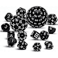 Miniatyrbillede 1 af 5: 15 stk. Komplet Polyhedral Dnd Terningesæt D3-d100 Sfærisk Rpg Terningesæt, 100 Siders Terningesæt til Rol