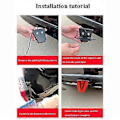 Pikkukuva 4 / 5: LED F1 V-tyylinen jarruvalo Universaali auton takavalo Sumuvalo Pilottivalot Takavalo Kolmas jarruvalo autoille SUV JDM BBA