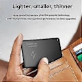 Miniatyrbillede 5 af 5: GPS Locator Smart Card Sporingsenhed Lokations Wallet Tracker Kort Fungerer med Find Min App Tynd GPS Item Finder