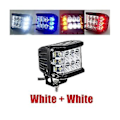 Miniatyrbillede 2 af 5: Auto Triple Side Belyst Arbejdslampe Kuppellys Burst Blinkende Lys Forlygte Spotlight Stroboskoplys