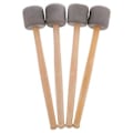 Miniatyrbillede 1 af 4: 4 stk. trommestikker køller skumhoved trommestikker til marchorkester percussion