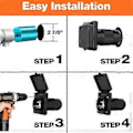 Miniatyrbillede 5 af 5: 50 AMP Twist Lock RV Landstrømsindtag 125V/250V, RV Landstrømsindtag med Vejrbestandig Støvlehætte
