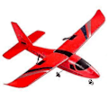 Miniatyrbild 5 av 5: DIY RC-flygplan för barn, fjärrstyrda flygplan utomhus 2,4 GHz 2-kanals DIY lätt att RC-flygplan röd