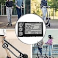 Miniatyrbillede 5 af 5: 24v 36v 48v 60v 866 Controller Panel Dashboard+bremsegreb Elektrisk Cykel LCD Display Til Elektrisk E