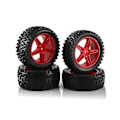 Miniatyrbild 1 av 5: 4st 87mm Däck Hjul För 144001 144010 124007 124017 Tt02b 1/10 1/12 1/14 Rc Bil Off Road ,3