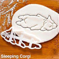 Miniatyrbild 4 av 5: 1 Set Kakformar Corgi Hundformad DIY Kex Bakverktyg Sovande Corgi