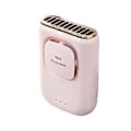Miniatyrbillede 3 af 5: Bærbar Ventilator, Personlig Taljeventilator, Håndfri Halsventilator, Bærbar Bælteventilator til Camping, Byggepladser, Pink
