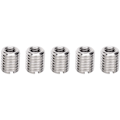 Miniatyrbilde 2 av 5: ,10 stk innleggmutter, M6/M10 gjengeinnlegg, innleggmutter, 303 rustfritt stål (innvendig M6x1,0 utvendig M10x1,5 glød 12mm)