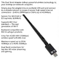 Miniatyrbilde 4 av 5: USB3.0 LAN-adapter 2.4/5Ghz AC1300 WiFi-adapter Bluetooth-kompatibel 5.0 Trådløst Nettverkskort 1300M 802.11ac for Laptop
