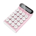 Miniatyrbillede 1 af 5: Retro Lommeregner Mekanisk Tastatur Bærbar Computer 10 Cifret LCD Display Finansielt Kontor Mode Lommeregner-Pink