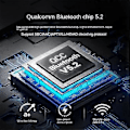 Miniatyrbillede 4 af 5: Trådløse Hovedtelefoner Bluetooth 5.2 Sender Modtager Lav Latens Dual Link Trådløs Lydadapter AUX Bil