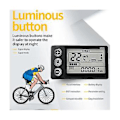 Miniatyrbillede 3 af 5: 24v 36v 48v 60v S866 Controller Panel Dashboard Vandtæt 6-pin Elektrisk Cykel LCD Display Til Elektrisk E-cykel Scooter