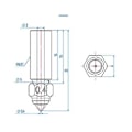 Miniatyrbilde 1 av 5: K1 Dyse Kit 3D-skriverdyser, Ståldyse Legering Ekstruderdyser For K1, K1 Ma