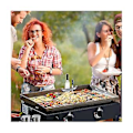 Pikkukuva 5 / 5: 2 kpl Ruostumaton teräs Ba Pan Lasta Hs Lastalla H Grilli Grillaustyökaluteline Pidiketeline G