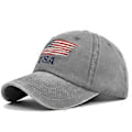 Pikkukuva 5 / 5: Eurooppalainen ja amerikkalainen pesty ja vanha amerikkalainen baseball-lippis, brodeerattu lippalakki, USA-brodeeraus baseball-lippis