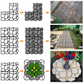 Miniatyrbillede 4 af 5: Betonform til fortov, formplader, forskalling, plastforme til betonplader til haven 42,5 x 42,5 x 4 cm