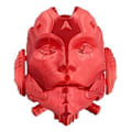 Miniatyrbillede 2 af 5: Unikke 3D Print Deformation Kraniemodel Bordpynt 3D Printet Skelet Dekoration Stress Relief Legetøj F