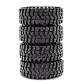 Pikkukuva 2 / 5: 4kpl 125mm 2.2 Kumirenkaat Pyörät 1/10 Rc Crawler -auto Axialille