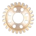 Miniatyrbillede 1 af 4: 14mm 24 Tænder Messing Snekke 1.5 Modul Messing Snekkegearhjul til Motordrev Gear