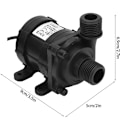 Pikkukuva 1 / 5: DC 24V 750L/H Ultra Hiljainen Mini Harjaton Vesipumppu