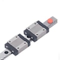 Miniatyrbillede 3 af 4: MGN12C Lineær Føringsskinne Rustfrit Stål Høj Præcision 4-Punkts Kontakt Lineær Skinne Slide med 2 Slidere til 3D Printer 400mm / 15.75in