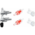 Miniatyrbillede 1 af 4: Luftstrømsregulator - Til akvarium - 3-i-1-sæt: 2-vejs luftpumpesplitter, 2 tilbageslagsventiler