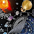 Miniatyrbilde 2 av 5: Rund Divinasjons Gummi Matte Pendel Divinasjonsmatte 3 stk Utsøkt Konstellasjon Pendelmatte, Hjemmedekorasjon, Astrologi Pendelmatte For Del (d-4-)