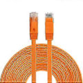 Miniatyrbilde 1 av 3: 10M Cat6 Ultratynn Flat Ethernet Nettverks LAN-kabel, Patch Lead Rj45 (Oransje)