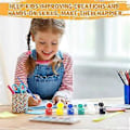 Pikkukuva 5 / 5: 10 kpl Akryylimaalisetti, lapsille aikuisille taide- ja askartelumaalaukseen, kotiin luokkahuoneeseen syntymäpäivä DIY-projekteihin palettien ja siveltimien kanssa