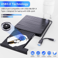Miniatyrbillede 3 af 5: Eksternt optisk drev Spot Zebra mønster Dvd brænder Type-c+usb3.0 Dual Interface Mobil optisk drev Læsbart og skrivbart