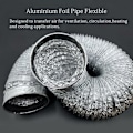 Miniatyrbild 3 av 5: 150 mm aluminium ventilationsrör för köksfläkt, rörfläkt (5 meter längd)
