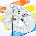 Miniatyrbilde 4 av 5: Stor malingspalett - Non-stick plastmalingspalett for kunstmaling, 12 x 8 tommer