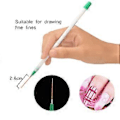 Miniatyrbild 3 av 5: Nagelkonst Pensel Liner Dotting Fläkt Design Akryl Builder Platt Kristall Målning Ritning Snideri Penna Uv Gel Manikyr Tips Design