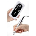 Miniatyrbild 2 av 5: Elektrisk nagelfilmaskin med LCD-display, uppladdningsbar nagelfil, nageltillbehör, gelnagellacks slipmaskin, vit