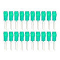 Miniatyrbillede 1 af 4: 20 stk. LED Plastikholder Bezel Mount PC Indikatorlys Fly Lampeskærm Komponent 5mm Grønt Lys