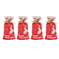 Miniatyrbild 2 av 5: 50 st Julklappspåsar Premium Plast Slitstark Vackert Mönster Unik Design Julgodispåsar för Fest Bröllop Julstövel