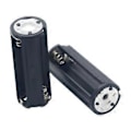 Miniatyrbillede 1 af 5: Lommelygte Lampe Adapter til Case Konverter 2 stk. Batteriholder Sort Cylindrisk AAA Plastik Batteriholder Adapter til