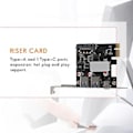 Miniatyrbild 3 av 5: Usb 3.1 Typ C Pcie Expansionskort Pci-e Till 1 Typ C Och 2 Typ A 3.0 Usb Adapter Pci Controller Hu