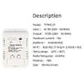 Miniatyrbillede 3 af 5: Termostat Graffiti WIFI Smart Temperatur On/Off Switch Timing RF433 Fjernbetjening Stemmestyring Alexa Controller D